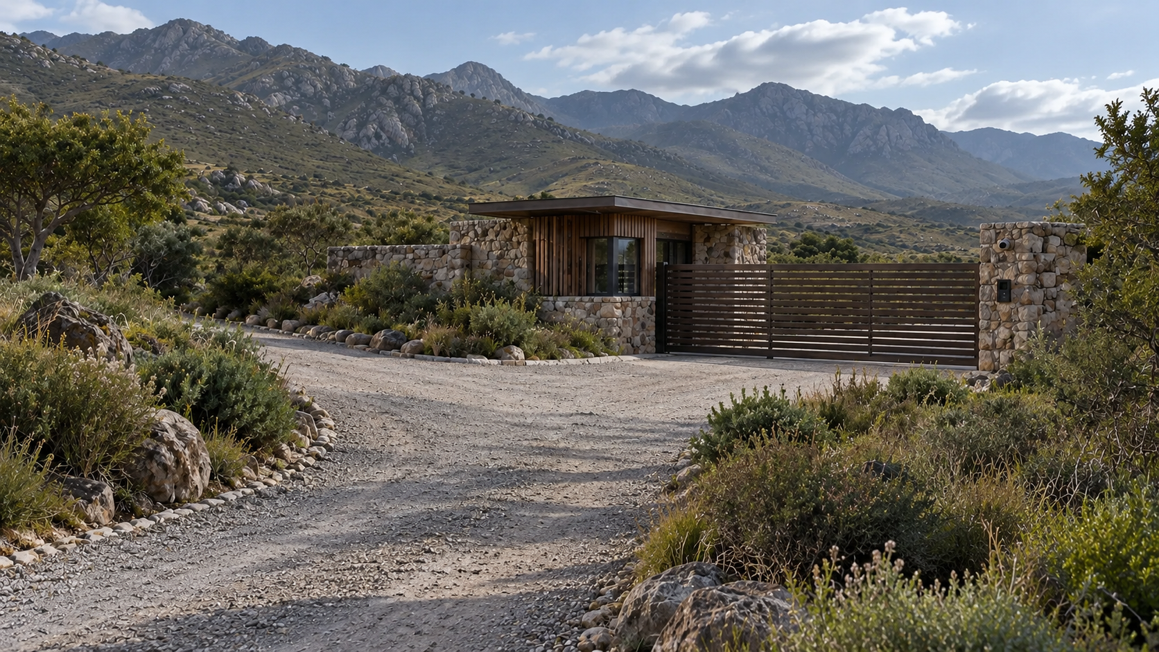 Controlled entry to the ranch